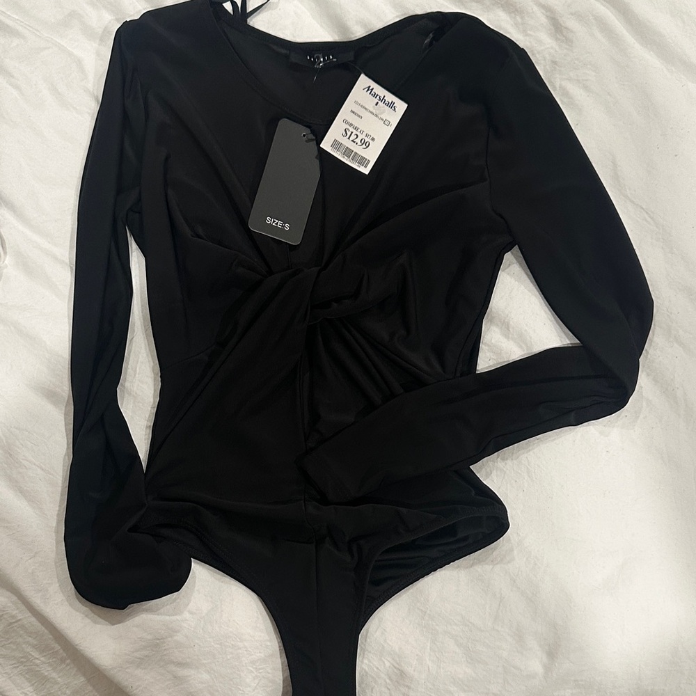 Black Long Sleeve Bodysuit